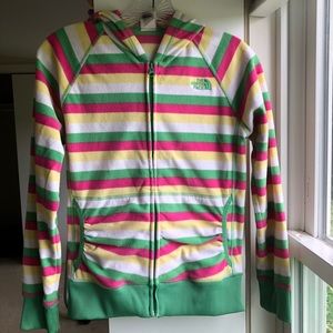 The North Face Girls Fleece Jacket Zip Up Sz Large